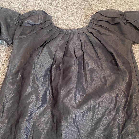 Grey puffy sleeve blouse size 6 - Picture 4 of 4